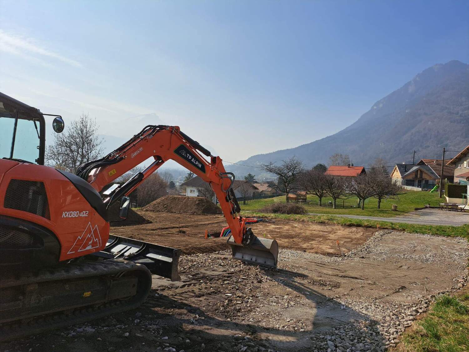 Photo d'un chantier de terrassement réalisé par TP Alpin - Travaux publics & terrassement en Haute-Savoie
