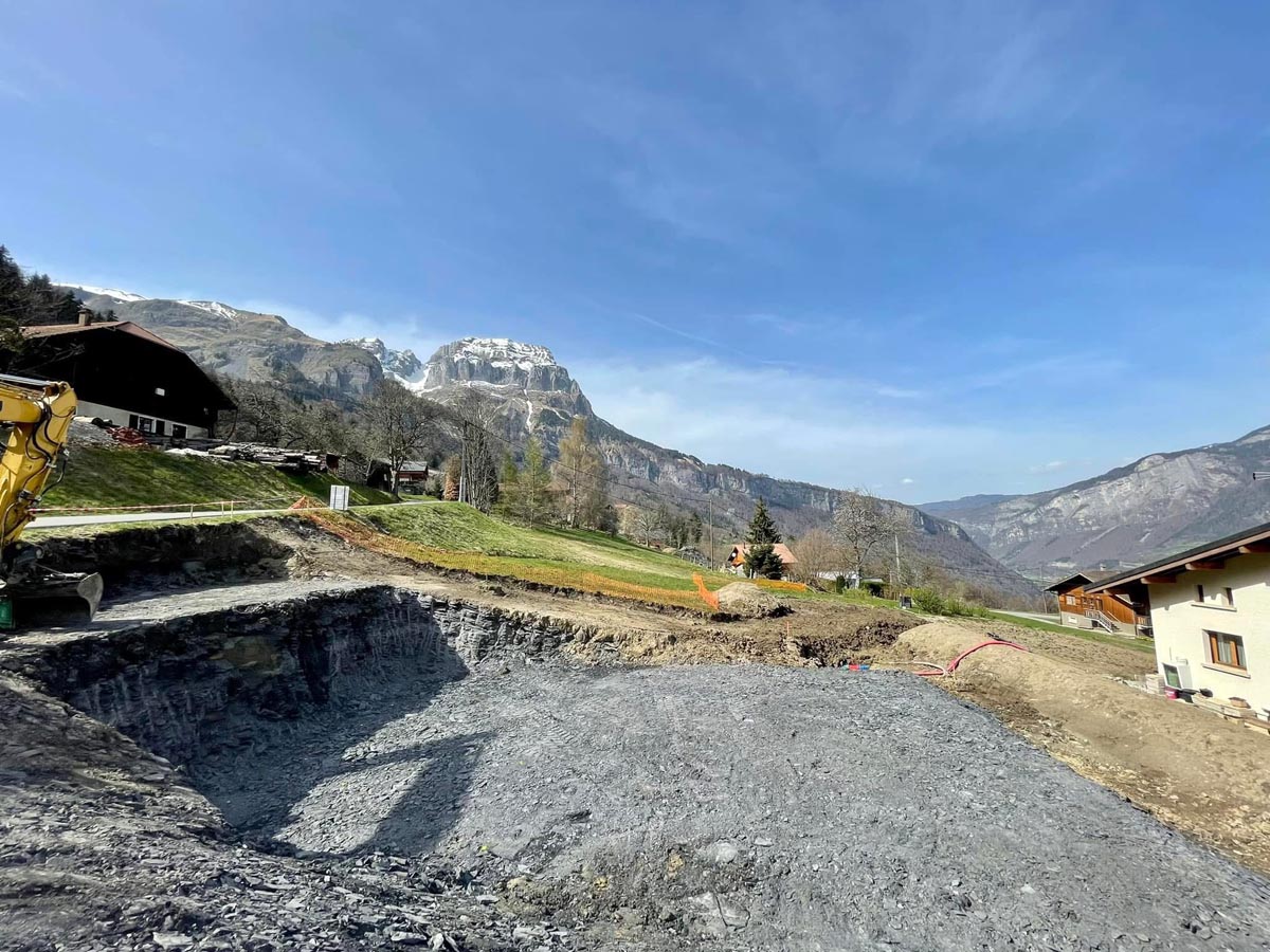 Photo d'un terrassement réalisé par TP ALPIN